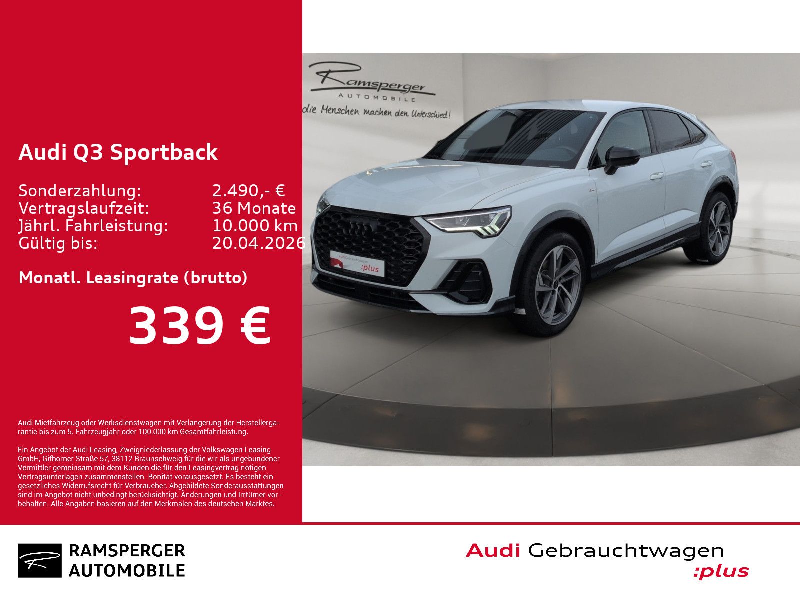 Audi Q3 Sportback S line 35 TFSI LED ACC 360° AHK