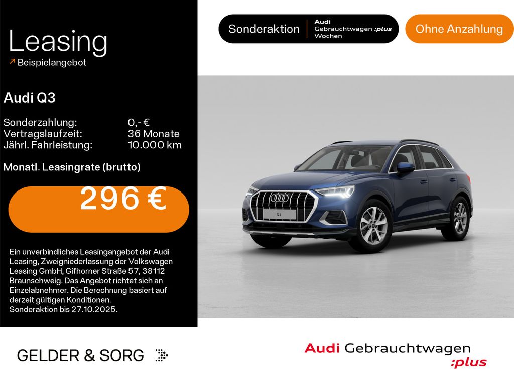 Audi Q3 advanced 35 TFSI RFK*LED*Navi*Virtual*Sound