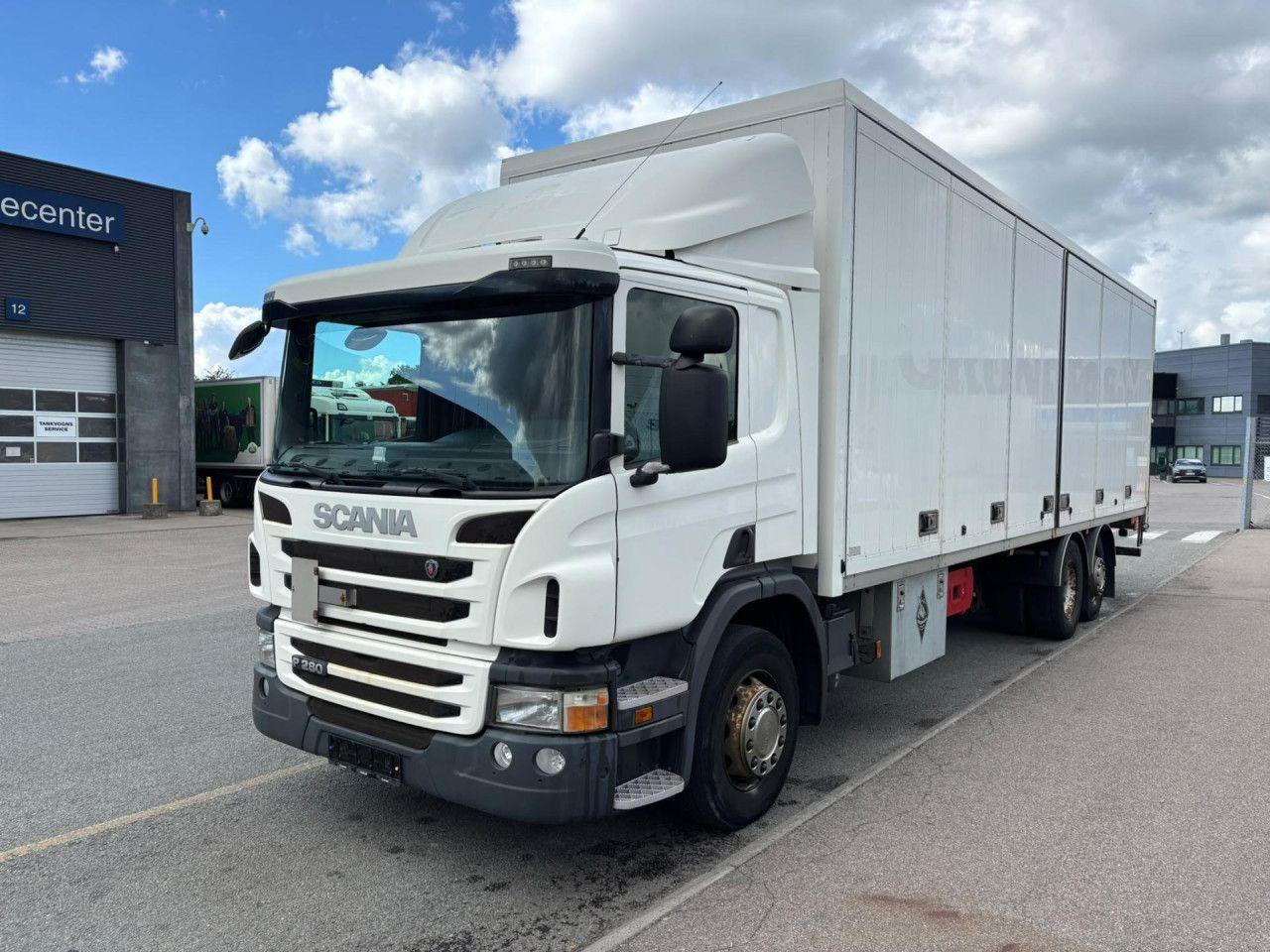 Scania P 280 LB6x2*4MNB Box body, Side opening, Tail