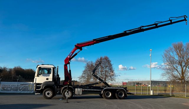 MAN TGS 50.480 Abrollkipper Meiller + HMF 3220-K6