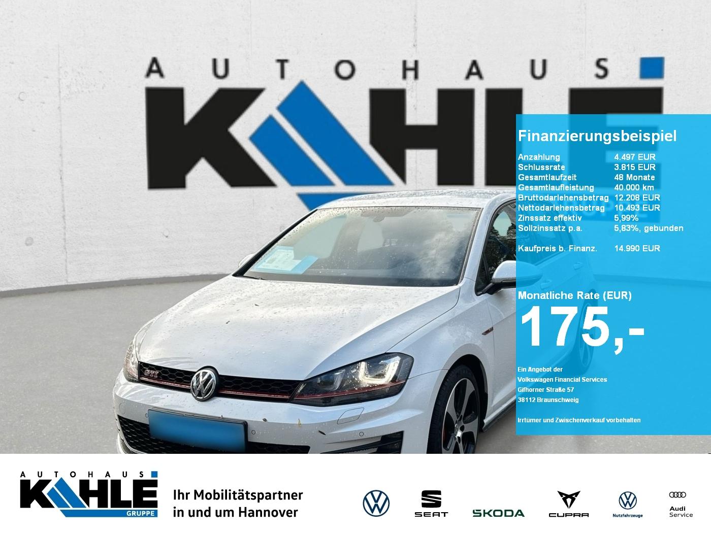 Volkswagen Golf VII GTI 2.0 TSI Performance AHK Xenon