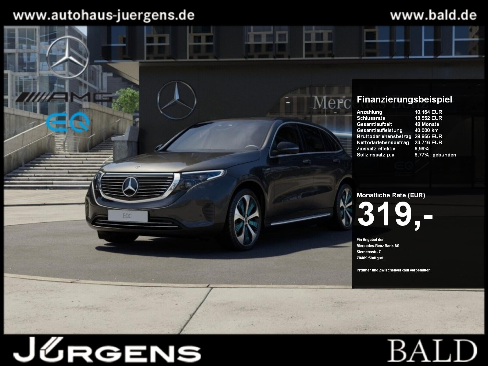Mercedes-Benz EQC 400 4M MLB/360/AHK/Ledern/Memo/Keyl/SHZ/20'