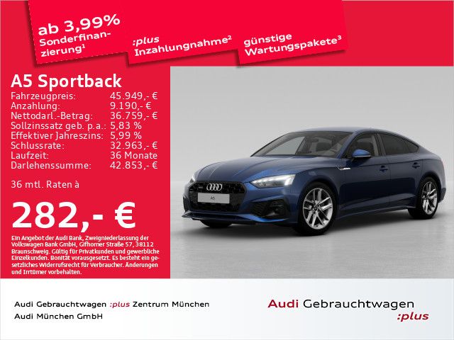 Audi A5 Sportback 40 TFSI qu. S tronic S line ACC/Vir