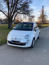 Fiat 500 weiß unfallfrei 8-fach bereift  - Fiat 500: Weis