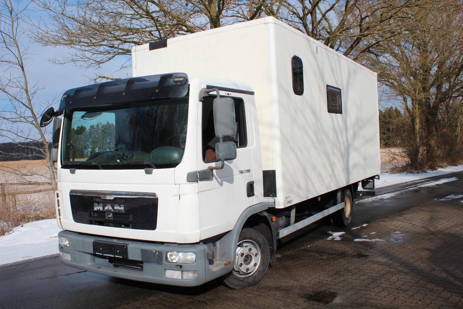 MAN 7.150 BL Koffer mit Ladebordwand  *EX Wohnmobil*