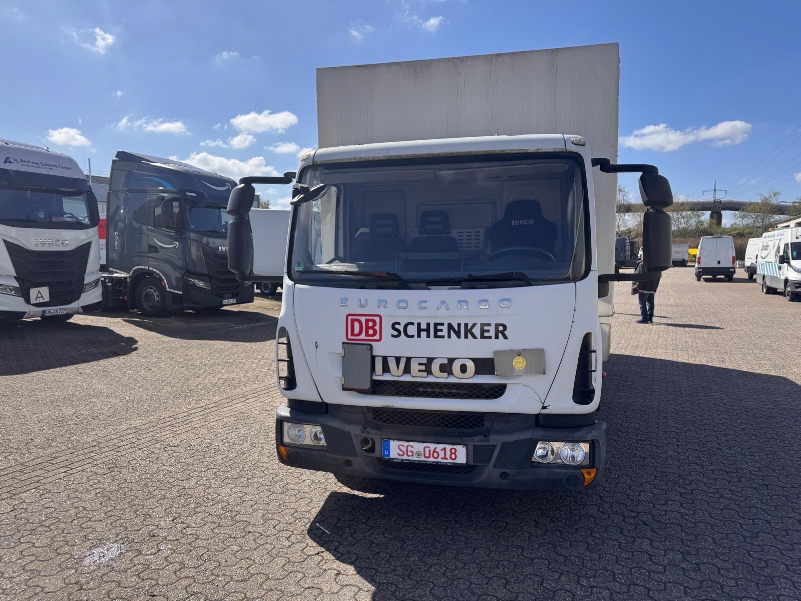 Iveco 75E18 Euro Cargo Pritsche Plane LBW Blattgefeder