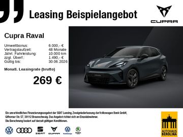 Cupra Leasingangebot: Cupra CUPRA Raval Endurance Dynamic Plus 155 kW (211 P
