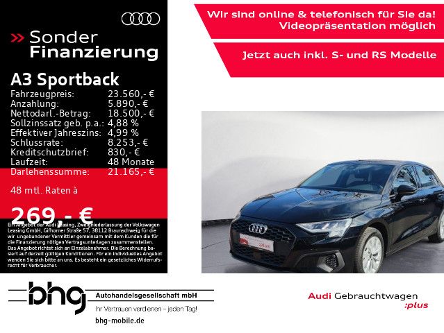 Audi A3 Sportback 40 TFSIe LED/MMI/Interface/Kamera/u