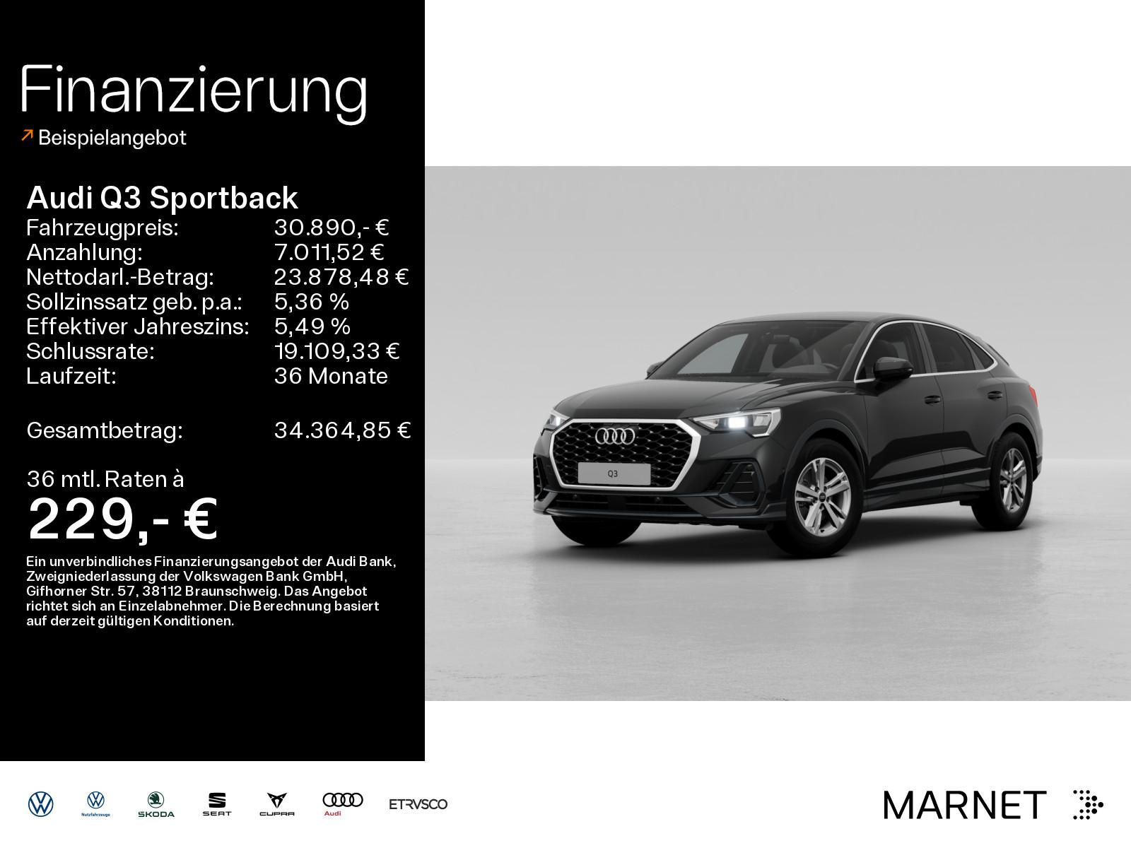 Audi Q3 Sportback 35 TFSI*Navi*Einparkhilfe*Start/Sto