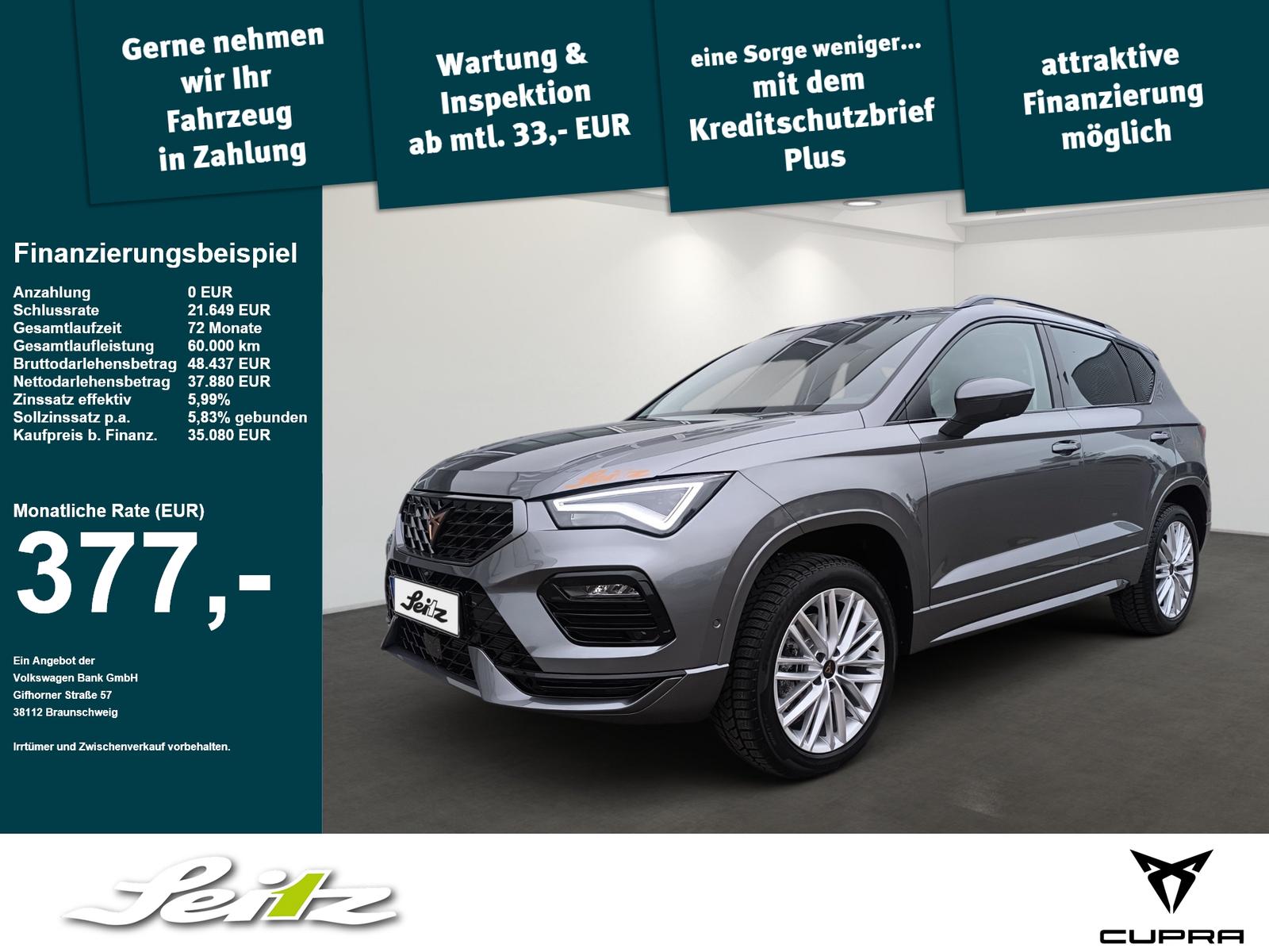 Cupra Ateca 2.0 TSI 4Drive *AHK*KAMERA*NAVI*LED*