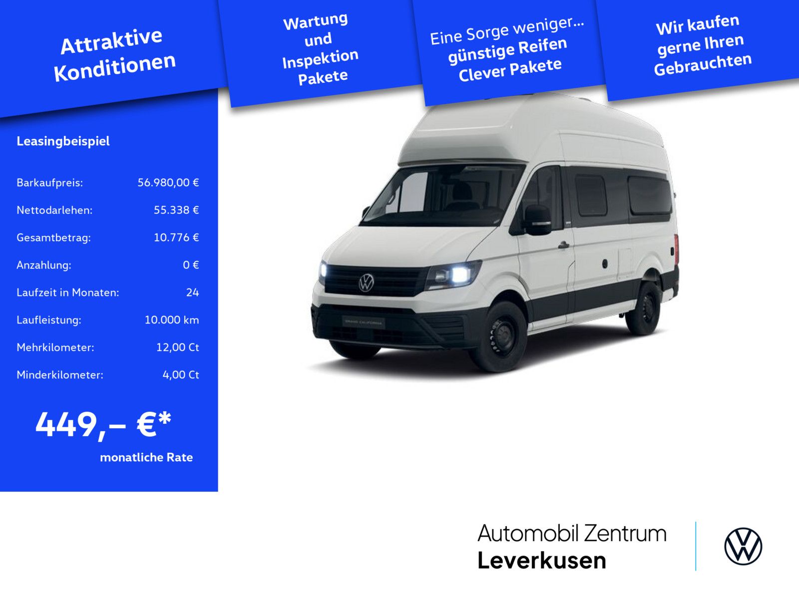Volkswagen Crafter Grand California 600 WC KÜCHE DREHSITZE