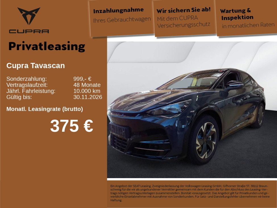 Cupra Tavascan Endurance 82kWh KEYLESS LED NAVI WÄPU
