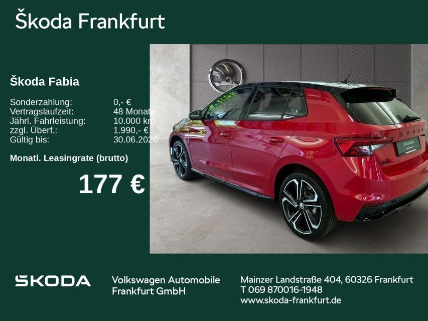 Fabia Tour 1,0 TSI 70 kW 5-Gang-Schaltgetriebe z