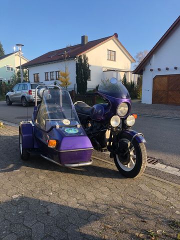 BMW R100 mit EML Seitenwagen