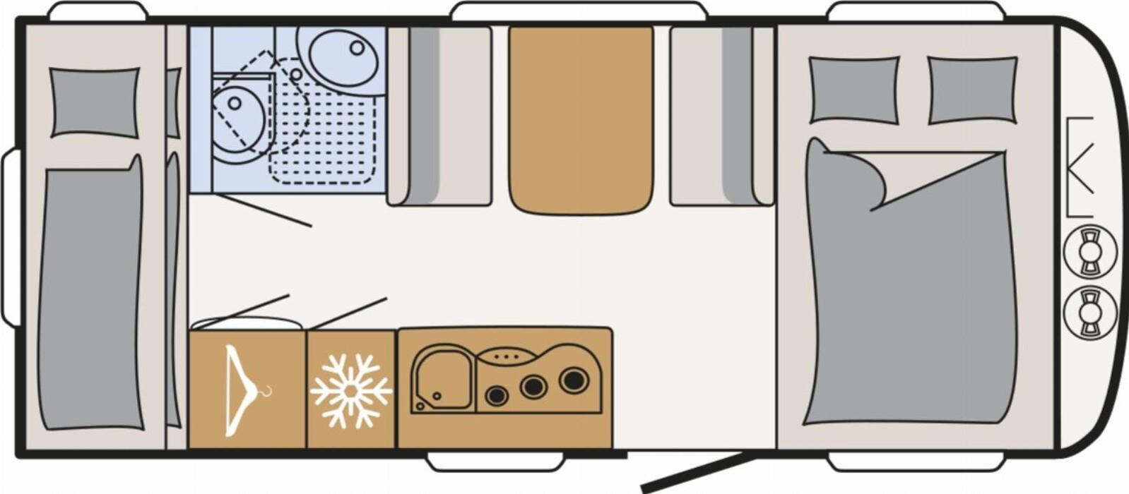 Dethleffs c-go 495 QSK ATC,5Personen,17Alu,Duschpaket,WC