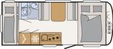 Dethleffs c-go 495 QSK ATC,5Personen,17Alu,Duschpaket,WC - Wohnwagen 4 personen