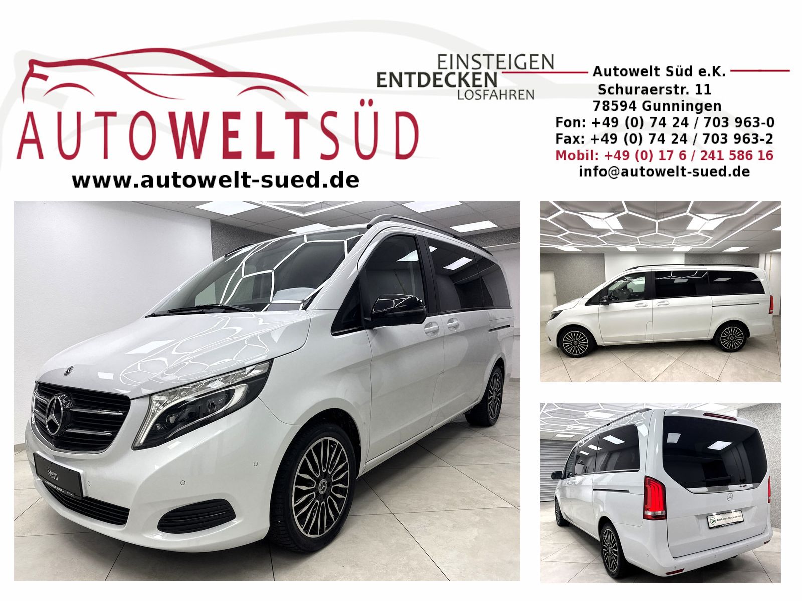Mercedes-Benz V 250 d Avantgarde Edition Night Com Bur LED AHK