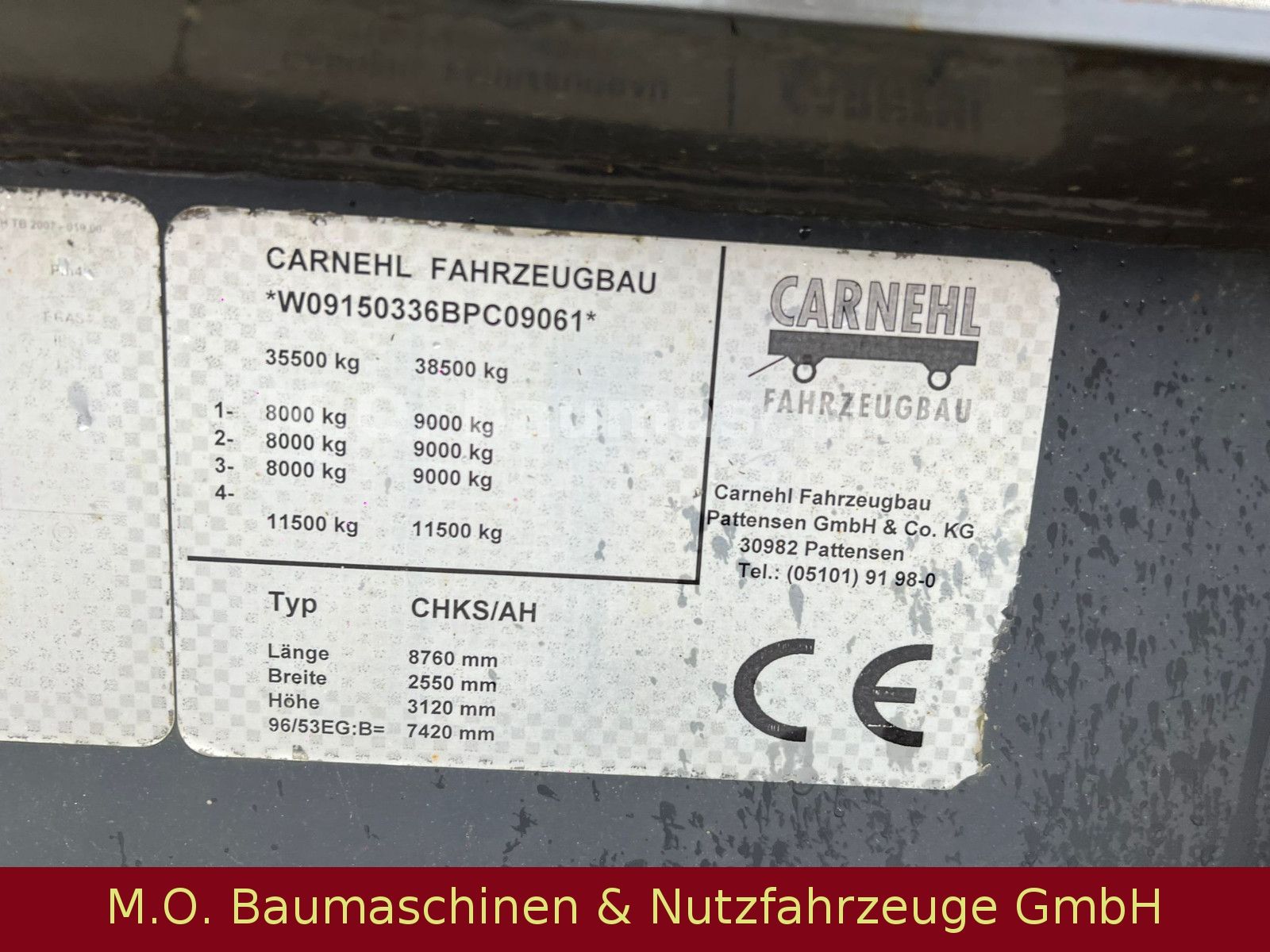Fahrzeugabbildung Carnehl CHKS/AH / 3 Achser / Luft / ALUMINIUM / 26m³/