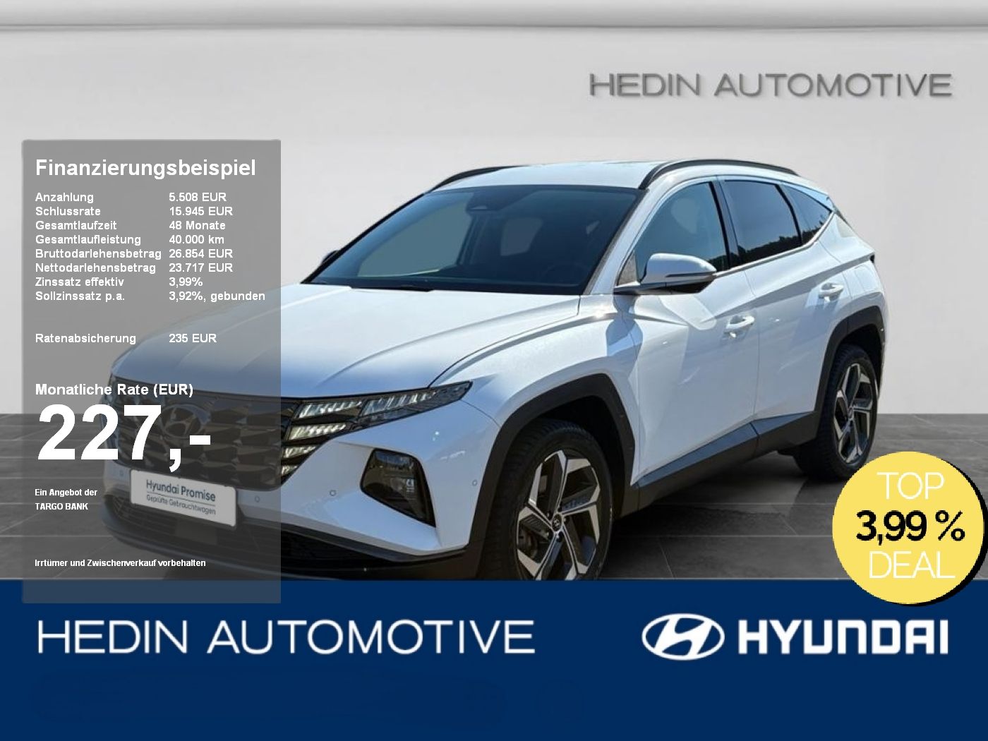 Hyundai Tucson 1.6 T-GDI Prime Hybrid 2WD (EURO 6d)(OPF)