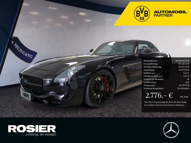 Mercedes-Benz SLS AMG Flügeltürer schwarz/schwarz Xenon Navi K