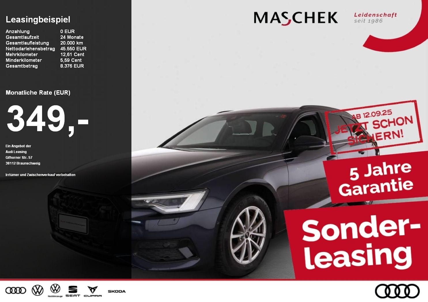 Audi A6 Avant advanced 35 TDI S tronic AHK Pano Black