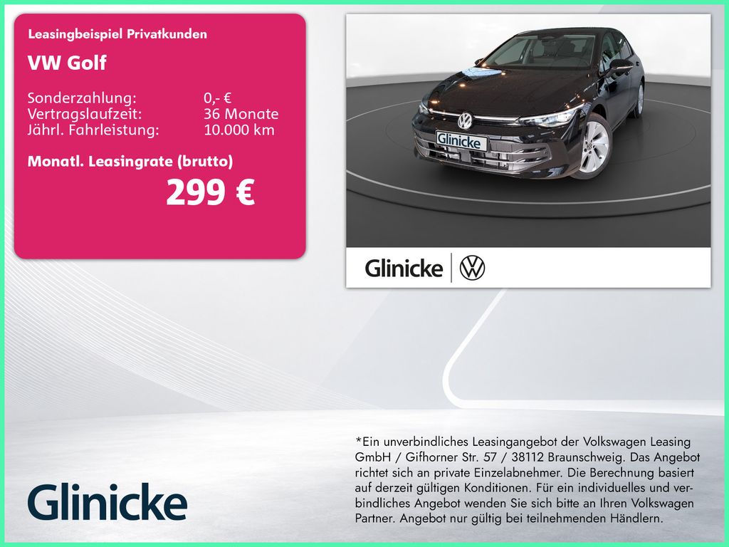 Golf "ENERGY" 1.5 TSI (150 PS) DSG | AHZV