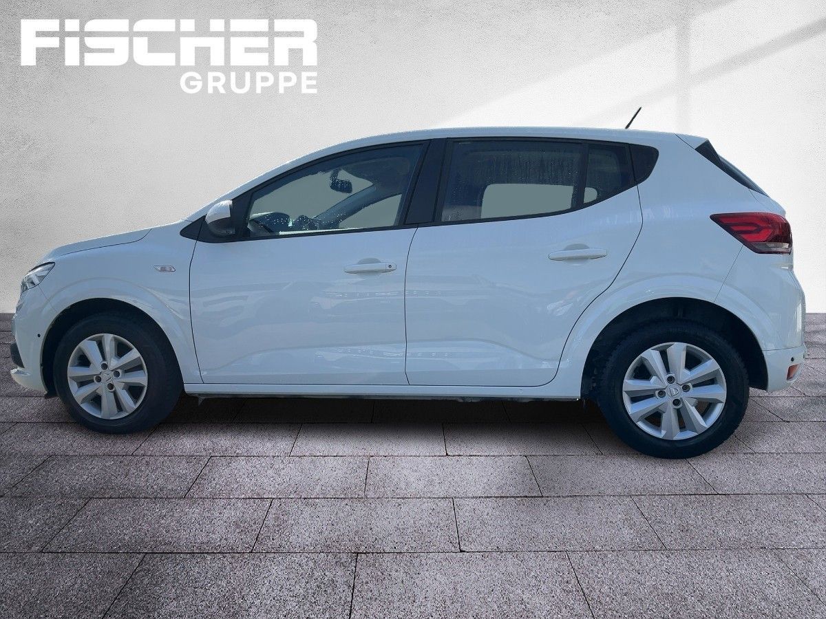 Fahrzeugabbildung Dacia Sandero Comfort TCe 90 (MY2021) ABS Fahrerairbag - mit KI generiert/bearbeitet