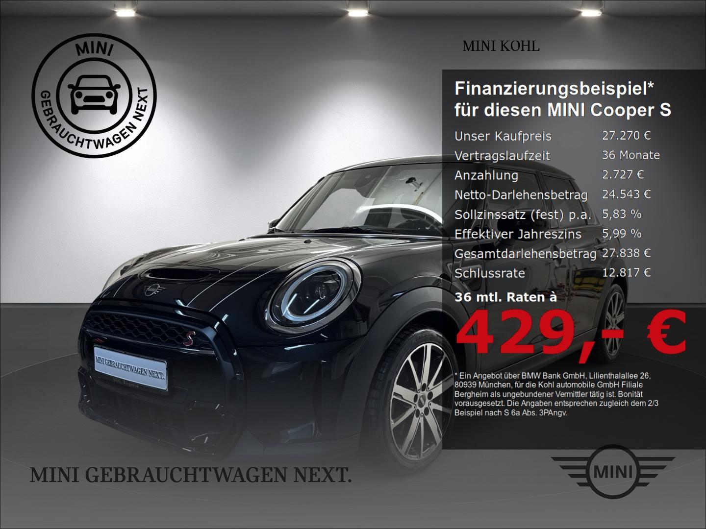 MINI Cooper S Mini Yours Trim Rückfahrkamera Komfortz