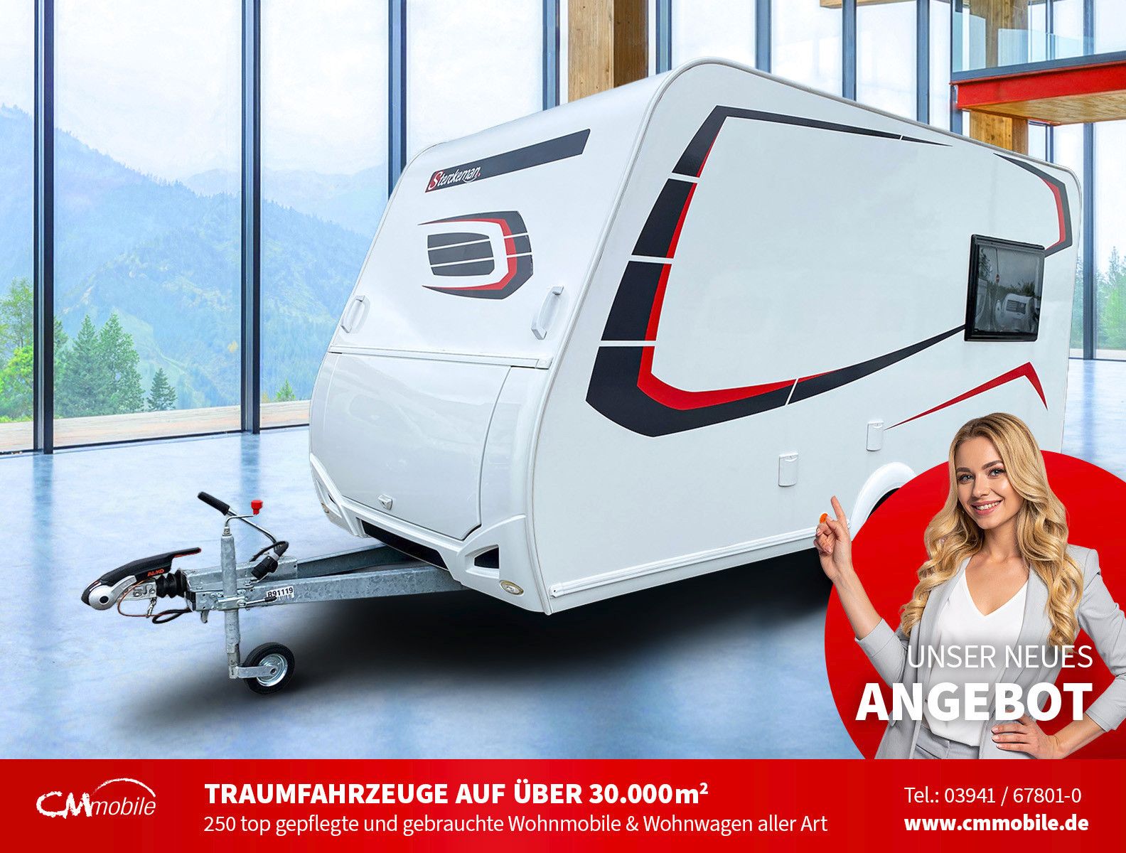 Sterckeman
 Easy 390 CP - Festbett - 4er Sitzgruppe -
