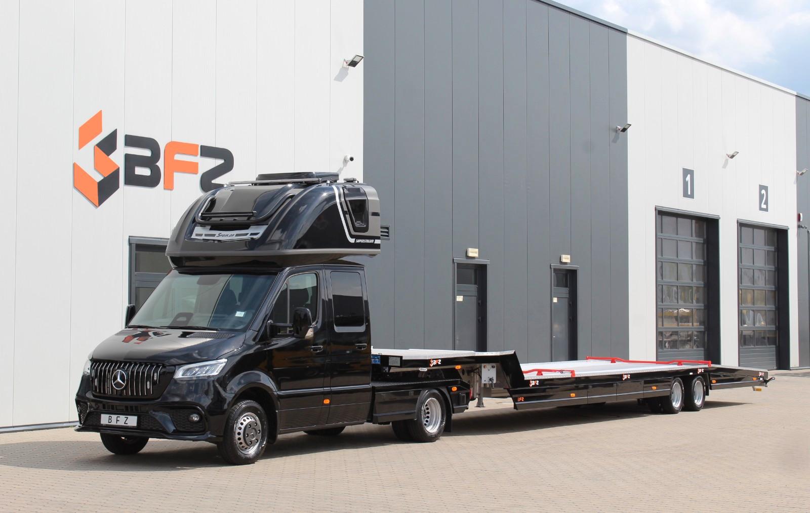 Mercedes-Benz Sprinter 519 Sattelzug mit Alu-Auflieger BFZ