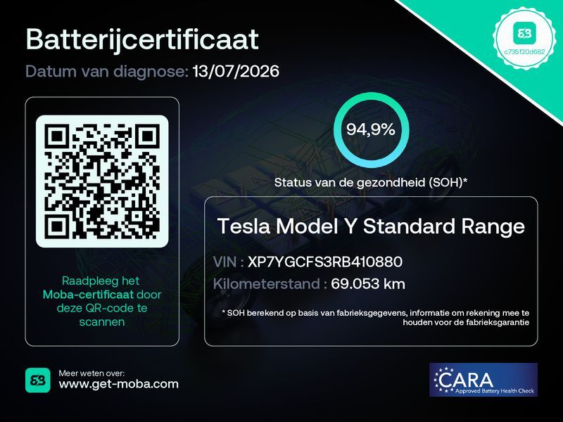 Tesla Model Y Standard RWD Plus 351pk 94,9% SoH [ LFP imagem 2