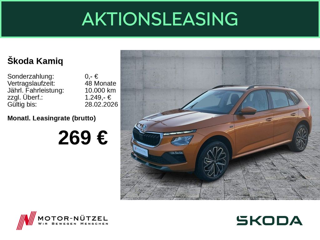 Kamiq Tour 1,5 TSI 110 kW NAVI ACC MATRIX RFK