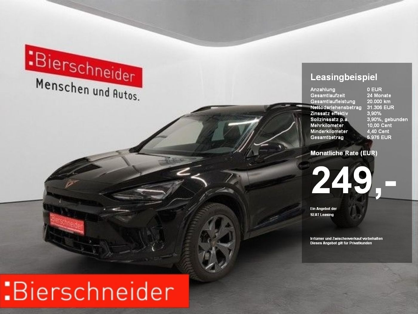 Cupra Formentor 1.5 eTSI DSG ab 249.- 990 ANZAHLUNG AL