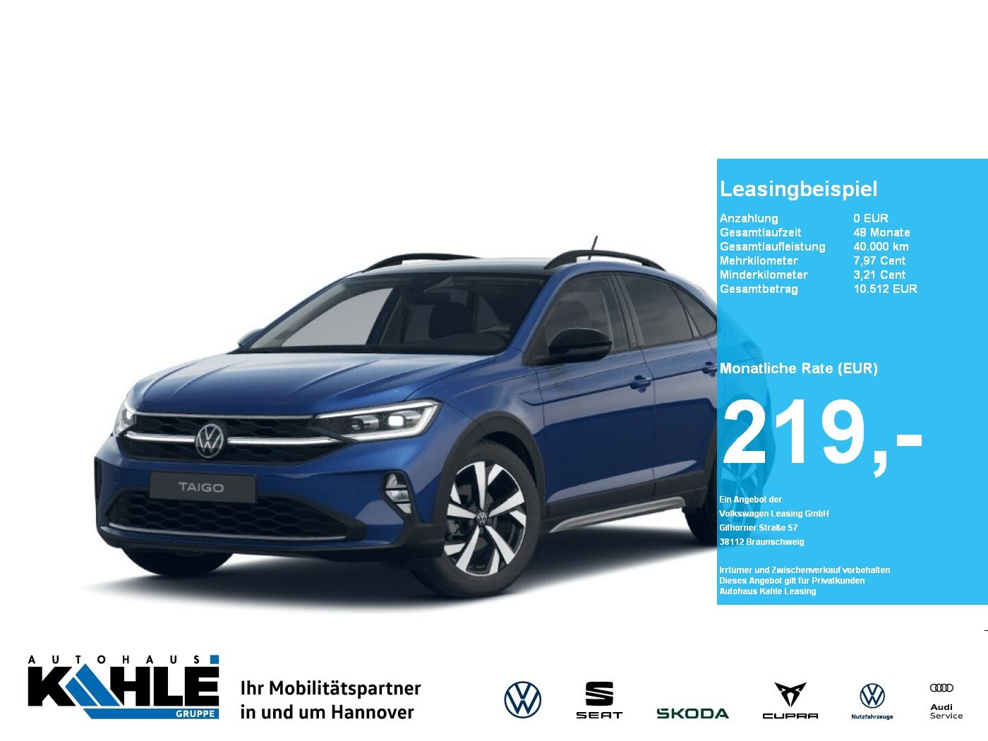 Volkswagen Taigo 1.0 TSI DSG Style CarPlay Black Matrix ACC