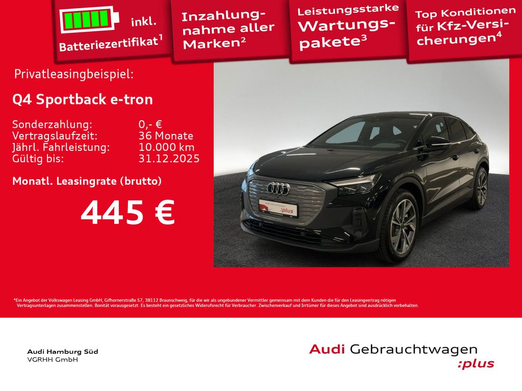 Q4 Sportback 45 e-tron 2xS LINE/ACC/W-PUMPE/AHK