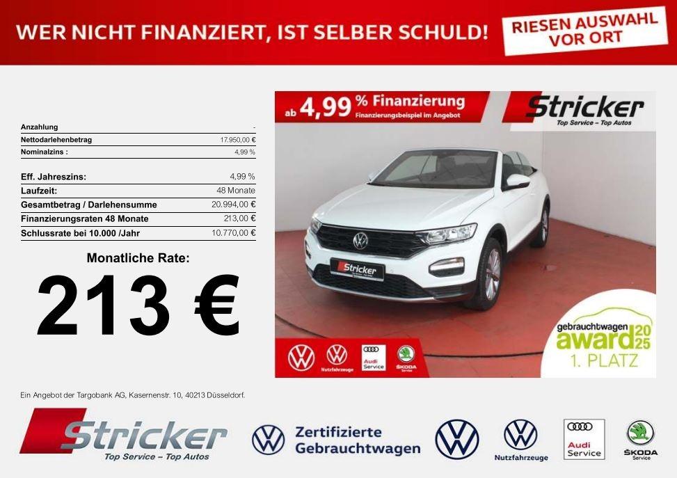 Volkswagen T-Roc  Cabriolet Style 1.0TSI 213,-ohne Anzahlun