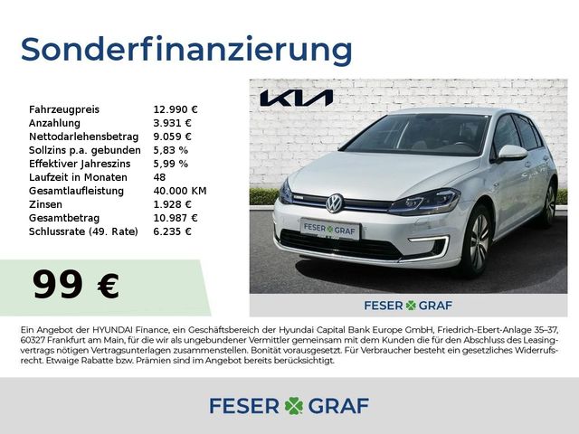 Volkswagen Golf e-Golf Navi Sitzhzg. LED App-Connect