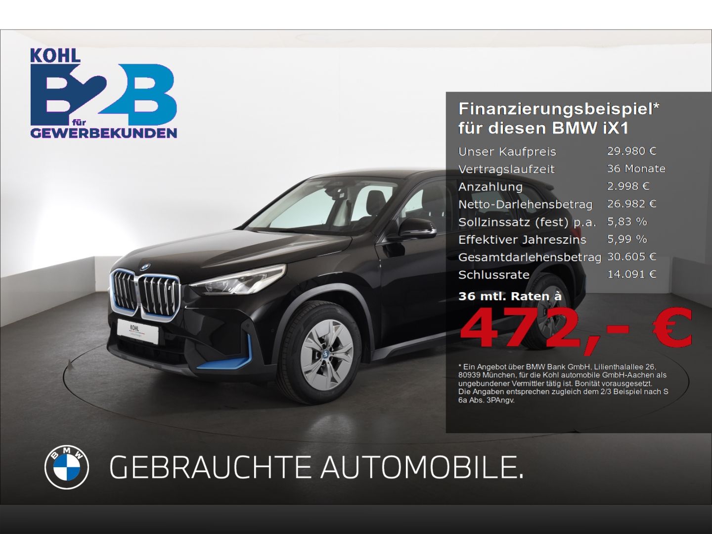 BMW iX1 xDrive30 Widescreen * nur an Gewerbekunden *
