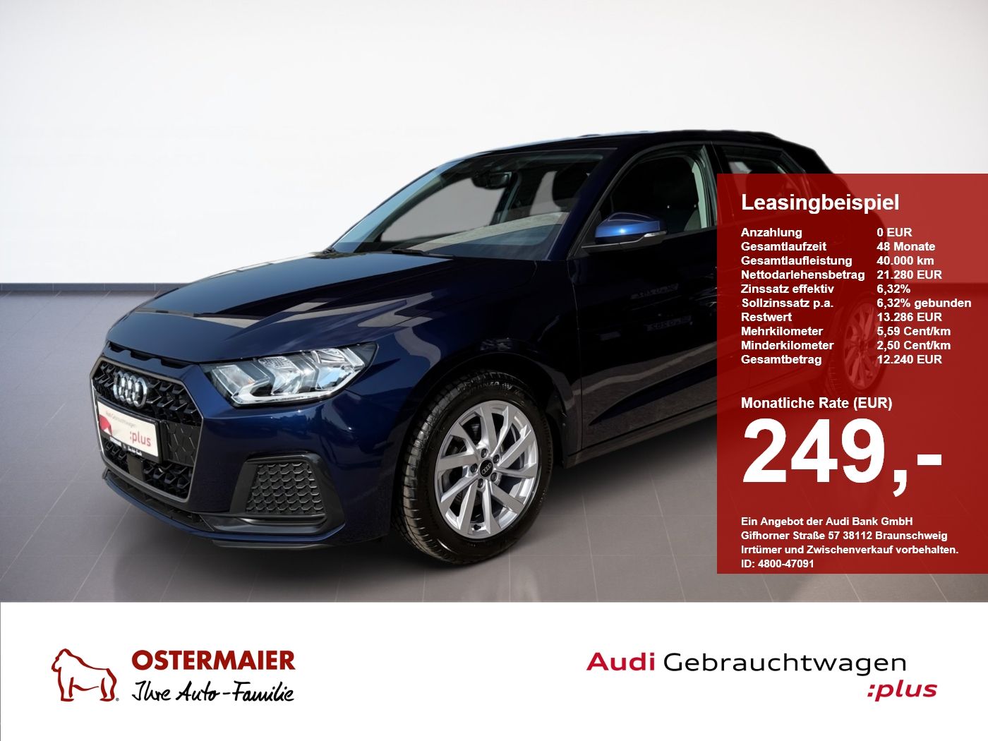Audi A1 Sportback ADVANCED 30 TFSI 116PS SITZHZG.TEMP