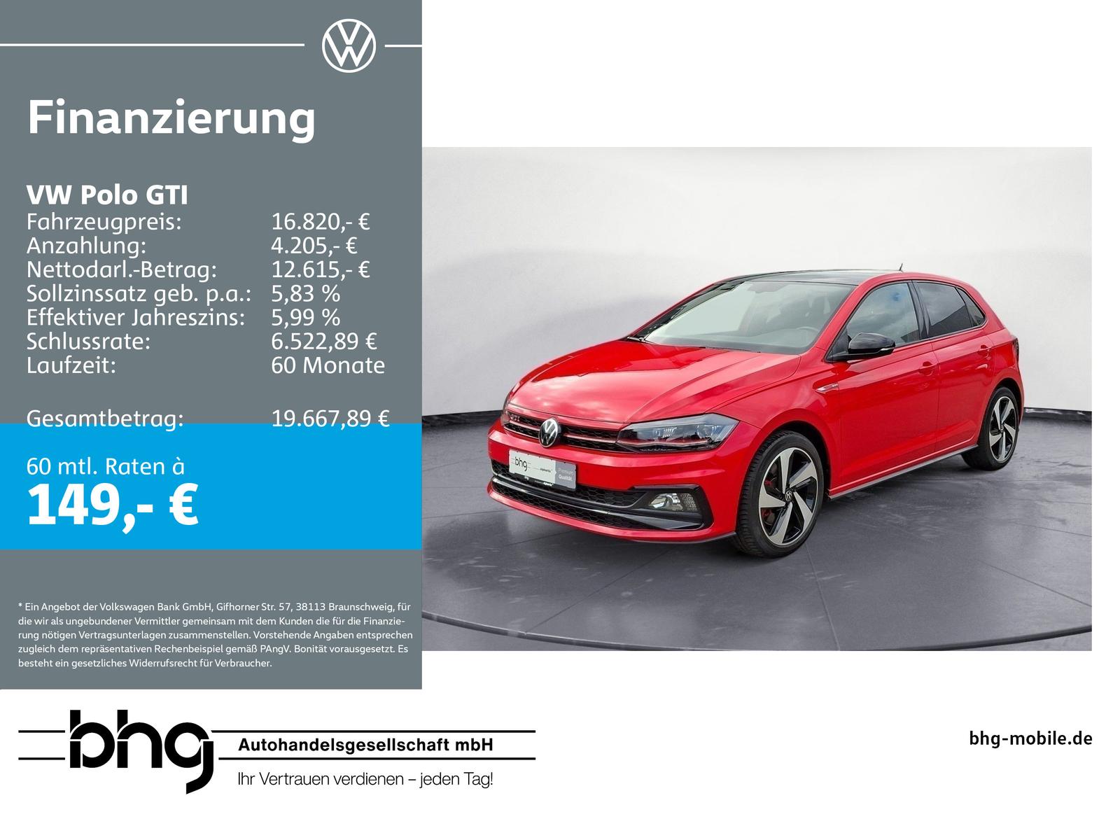 Volkswagen Polo GTI 2,0 TSI OPF DSG LED SHZ Klima PDC