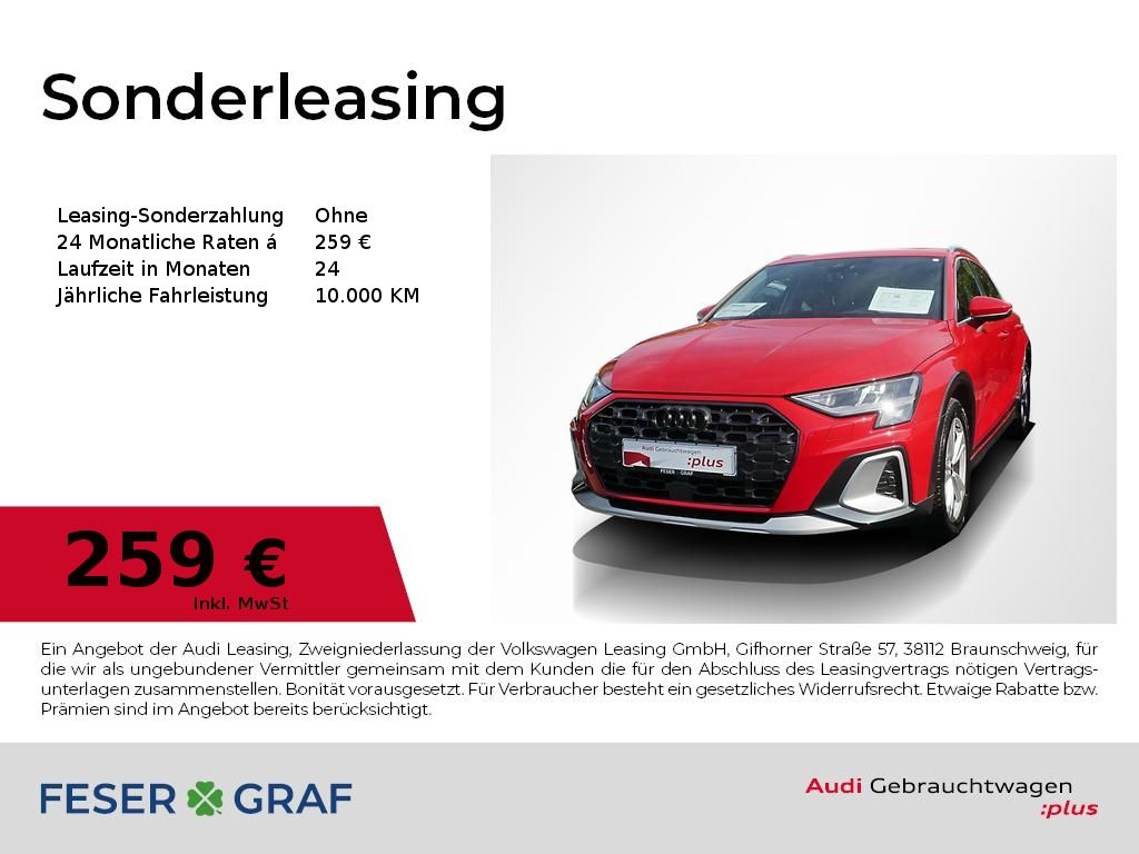 Abbildung Leasingangebot Audi A3 allstreet 35 TFSI AHK CarPlay LED PDC Sitzh.