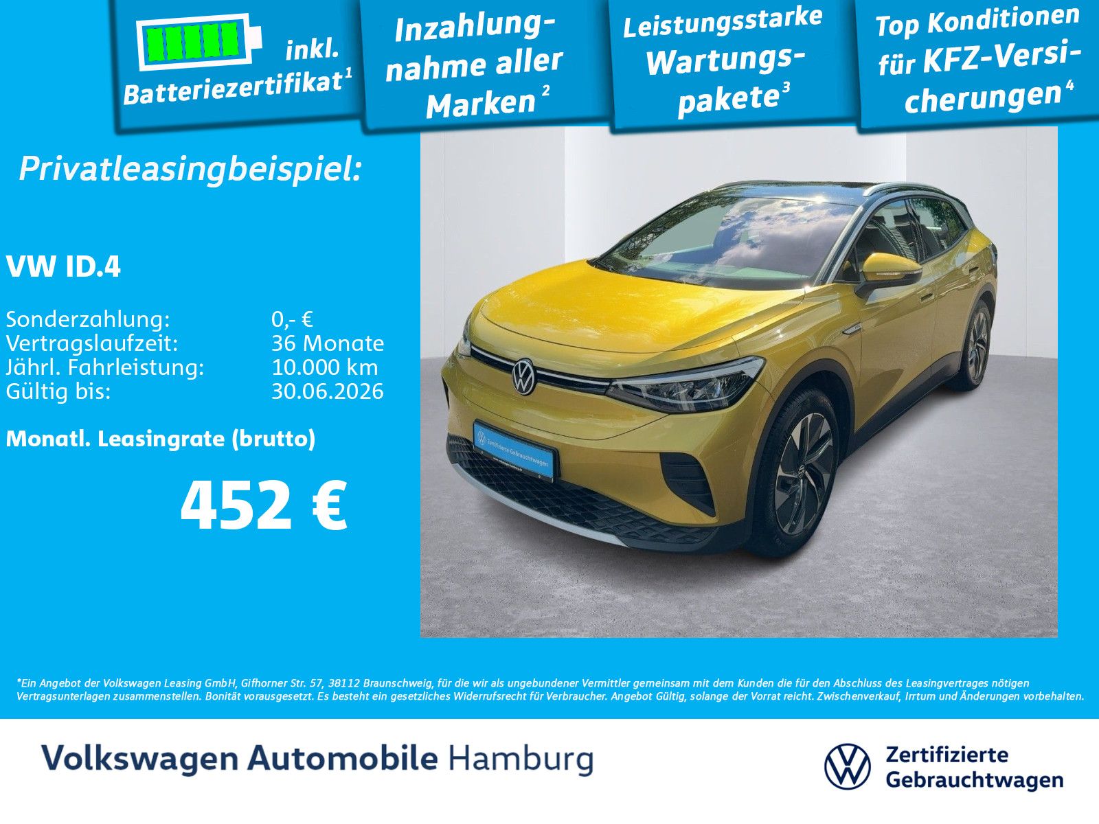 Volkswagen ID.4 Pro Performance Life Navi Sitzhzg LED