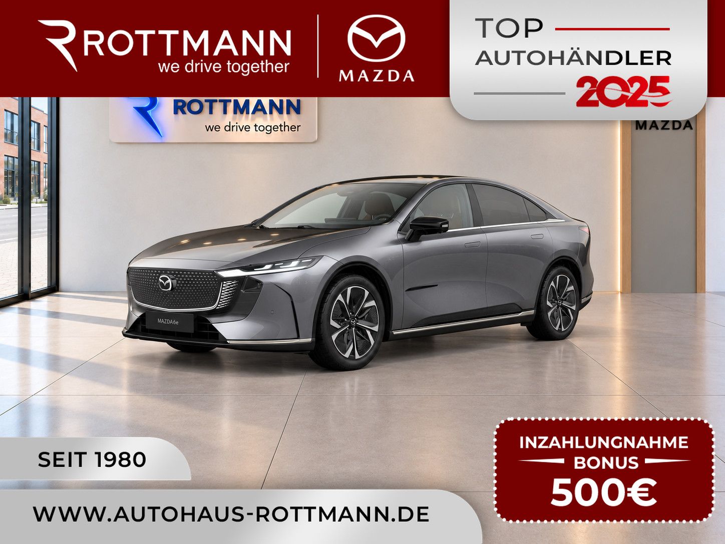 Mazda 6e 2027 EV 78kW 560km Takumi Sony/Panorama/360°K