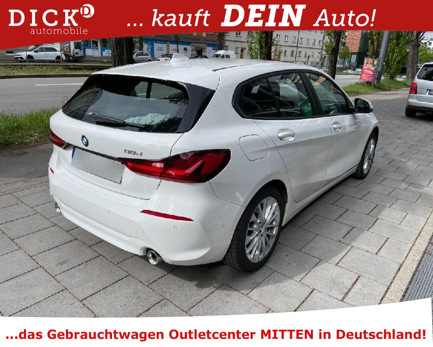 Fahrzeugabbildung BMW 118d Aut. LED/NAVI+/VIRTU/HIFI/DAB/SHZ/AHK/8Fa
