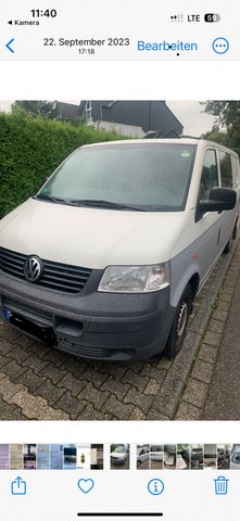 Volkswagen VW T5 Transporter lang 6 Sitzer/ AHK + Max...