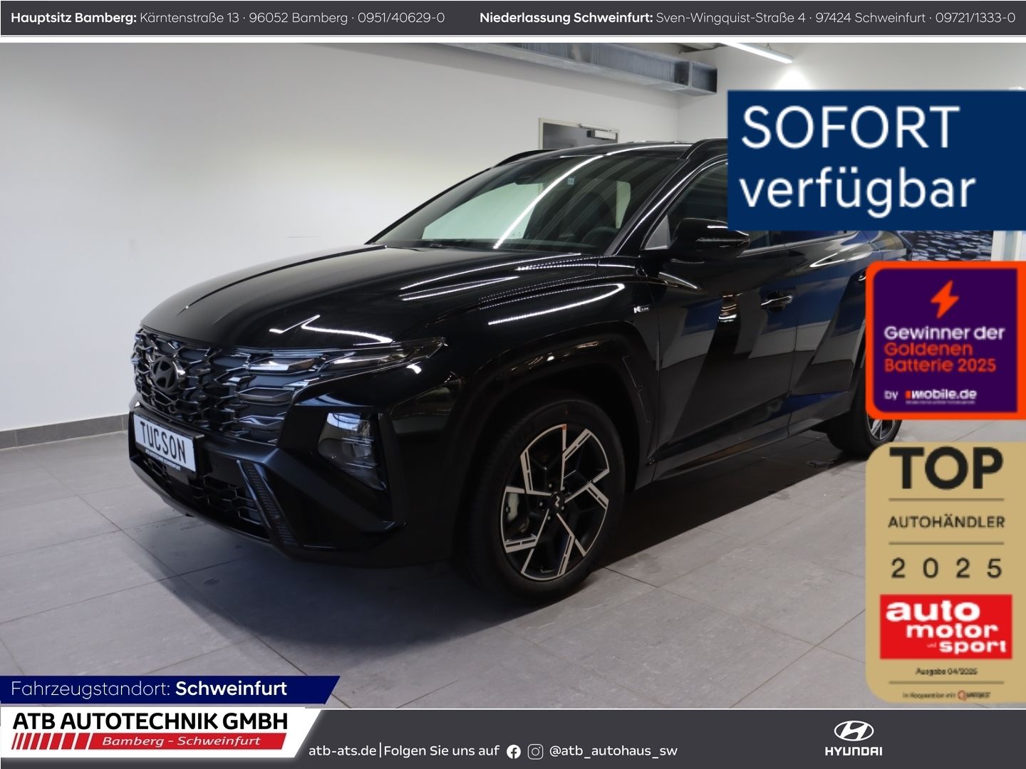 Fahrzeugabbildung Hyundai Tucson Hybrid N-Line PHEV 1.6 T-GDI 288PS 2WD 6-