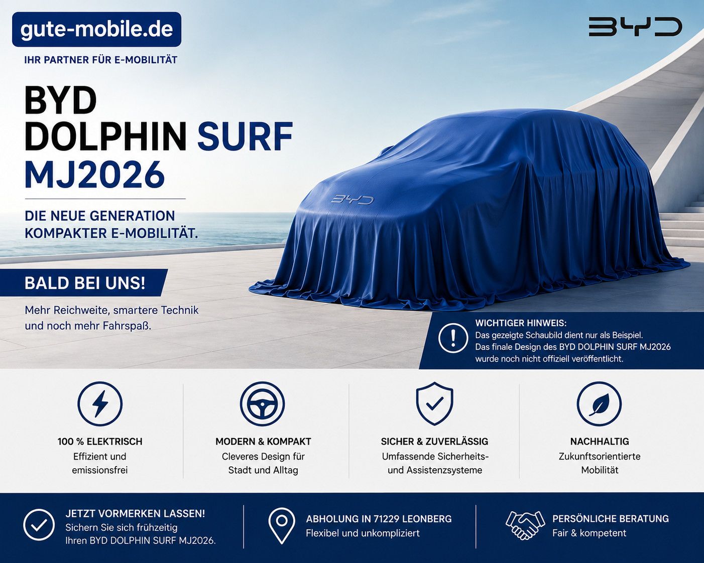BYD Dolphin Surf MJ2026 Comfort | Vorlauffahrzeug