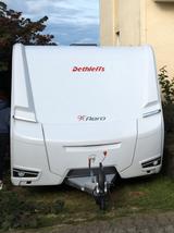 Dethleffs Aero 500 qsk mit Mover WIGO Vorzelt +Zubehör - Heckgarage Wohnwagen Mit