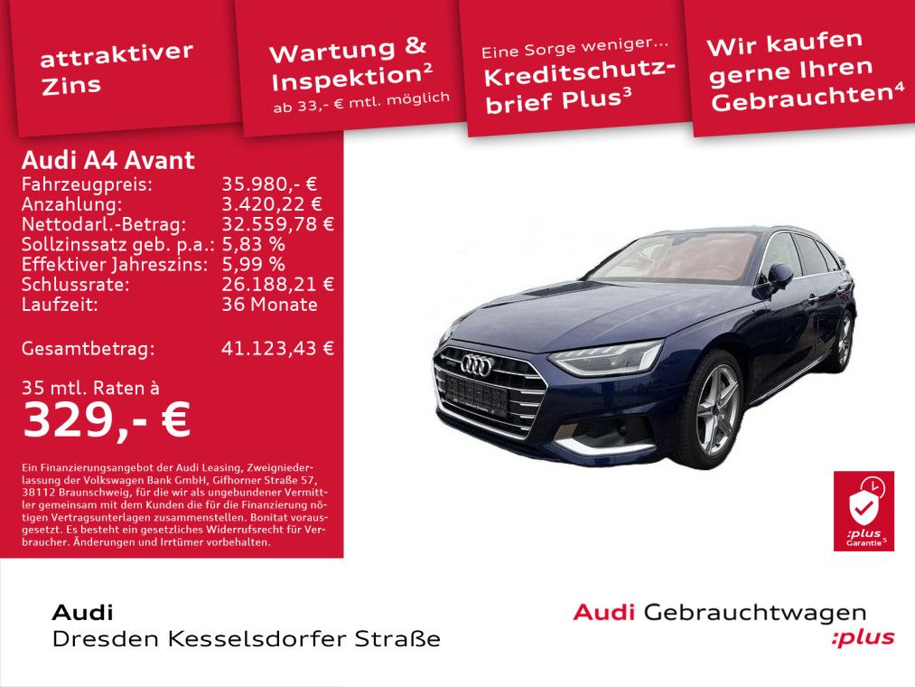 Audi A4 Avant 45 TFSI Q. advanced AHZV LED Navi Kamer foto 2