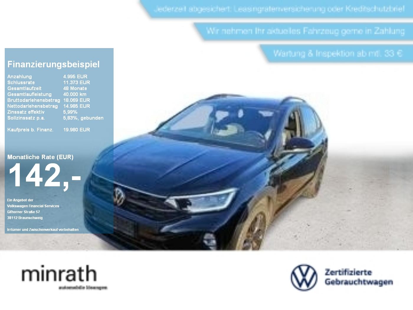 Volkswagen Taigo R-LINE 1.0 TSI DSG AHK+MATRIX+BLACK+NAVI